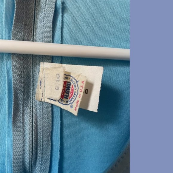 Vintage Azure Blue Gown - Picture 5 of 9